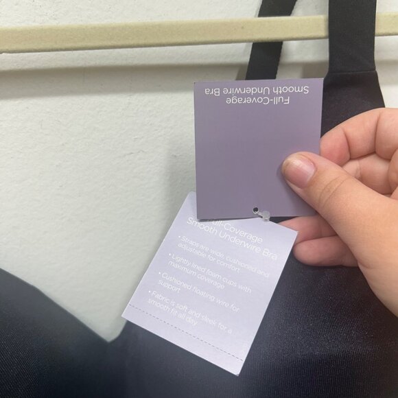 NWT Catherines Intimates Full Coverage Smooth Underwire Bra 52C Nylon/Spandex Bl - Picture 3 of 9